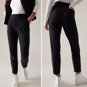 Athleta Brooklyn Mid Rise Ankle Black Pants Size 16